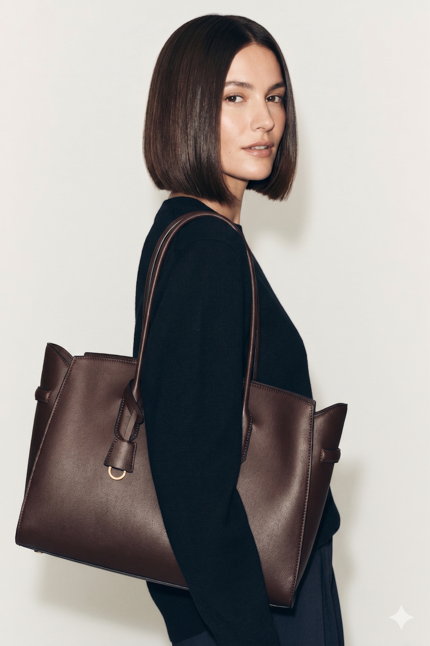 Brown Vioné Tote Shoulder Bag
