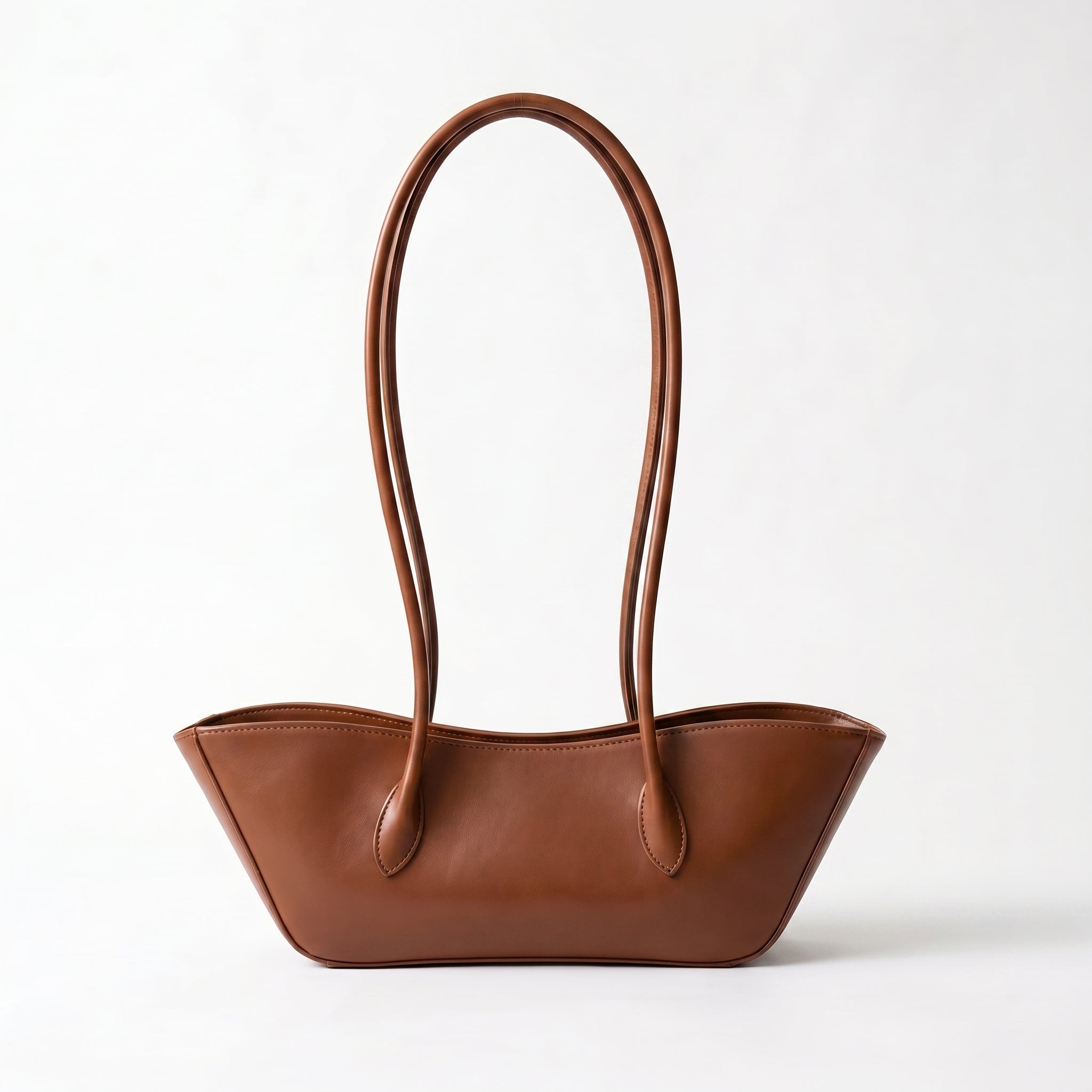 Brown Boat Shoulder Bag