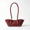 Burgundy Boat Shoulder Bag
