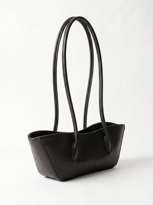Black Boat Shoulder Bag