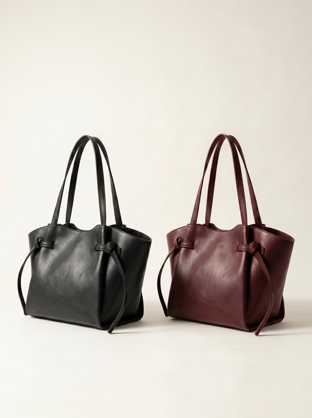 Burgundy Freeform tote bag
