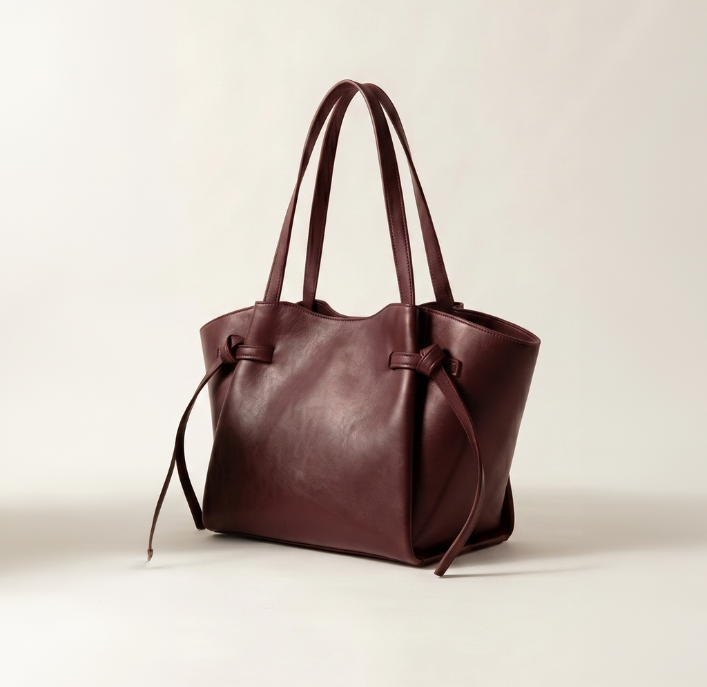 Burgundy Freeform tote bag