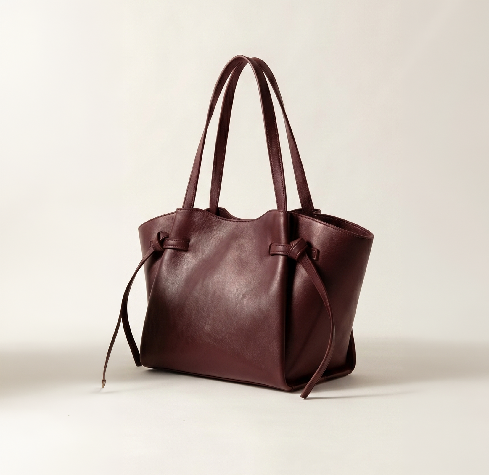 Burgundy Freeform tote bag