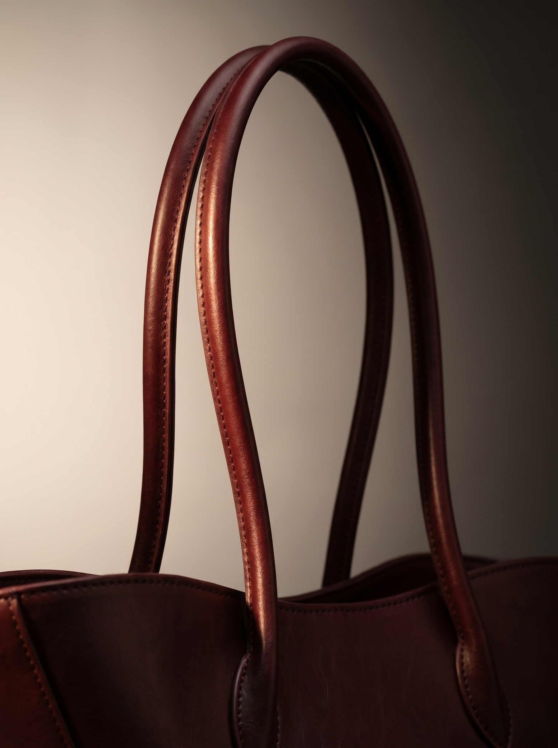 Burgundy Boat Shoulder Bag