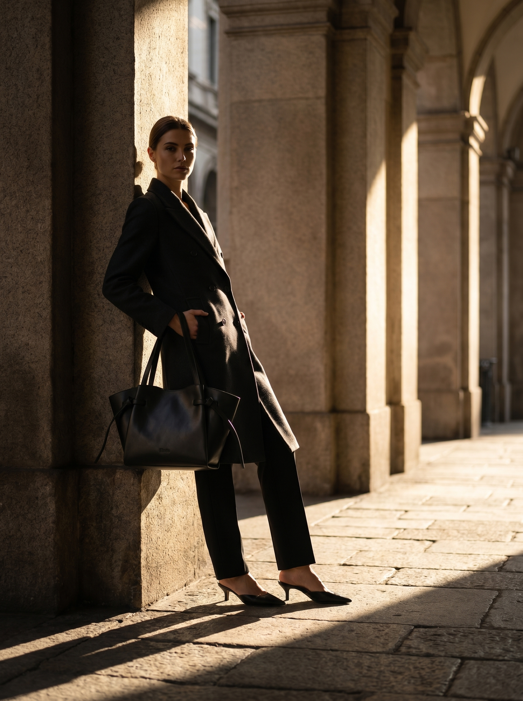 Black Freeform tote bag