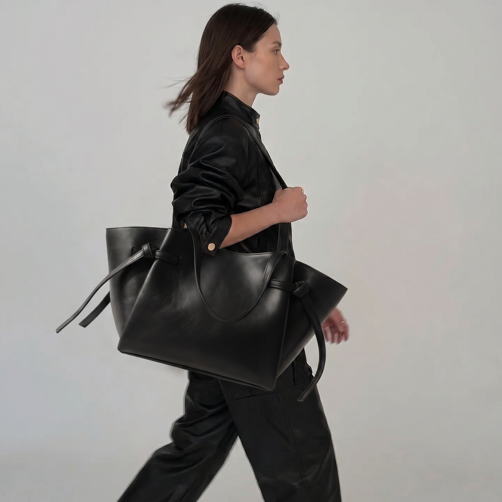 Black Freeform tote bag